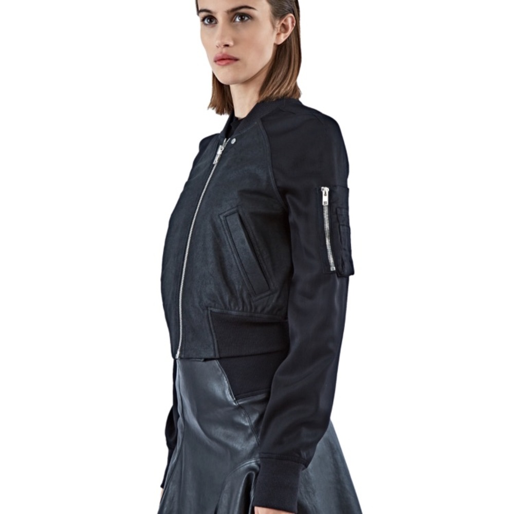 Rick Owens Suede Bomber Jacket